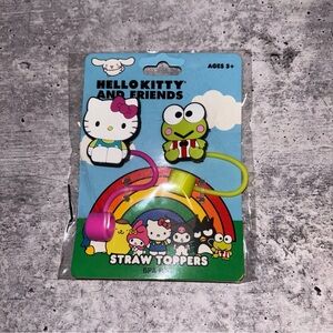 Hello Kitty and Friends Straw Topper, Keroppi NEW